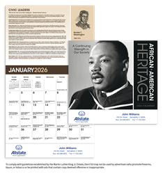 Image of African-American Heritage - MLK Calendar